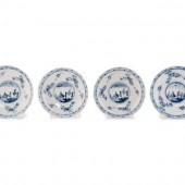A Set of Four Continental Porcelain