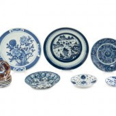 Eleven Asian Porcelain Plates
comprising