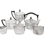 A George III Silver Four-Piece Tea and