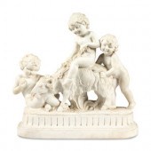 A Continental Marble Figural Group After