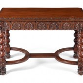 A Renaissance Style Carved Walnut Table
20th