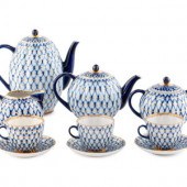 A Lomonosov Porcelain Tea and Coffee