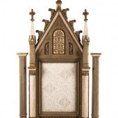 A Gothic Revival Painted Altar Panel
adapted