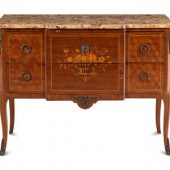 A Louis XV/XVI Transitional Style Marquetry