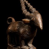 A Bamana or Ashanti Bronze Antelope