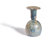 A Roman Blue Glass Flask
Circa 1st-4th