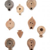 A Group of Seventeen Roman Oil Lamps