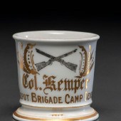 A WWI Colonels Porcelain Shaving Mug
Early
