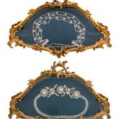 A Pair of Rococo Style Giltwood Hanging