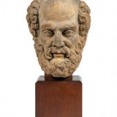 A Continental Terracotta Portrait Head