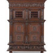 A Dutch Carved Oak Kast
17th Century
Height