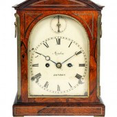 A Regency Rosewood and Brass-Inlaid