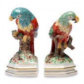 A Pair of Nymphenburg Porcelain Parrots
19th