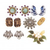 A GROUP OF DESIGNER COSTUME JEWELRY