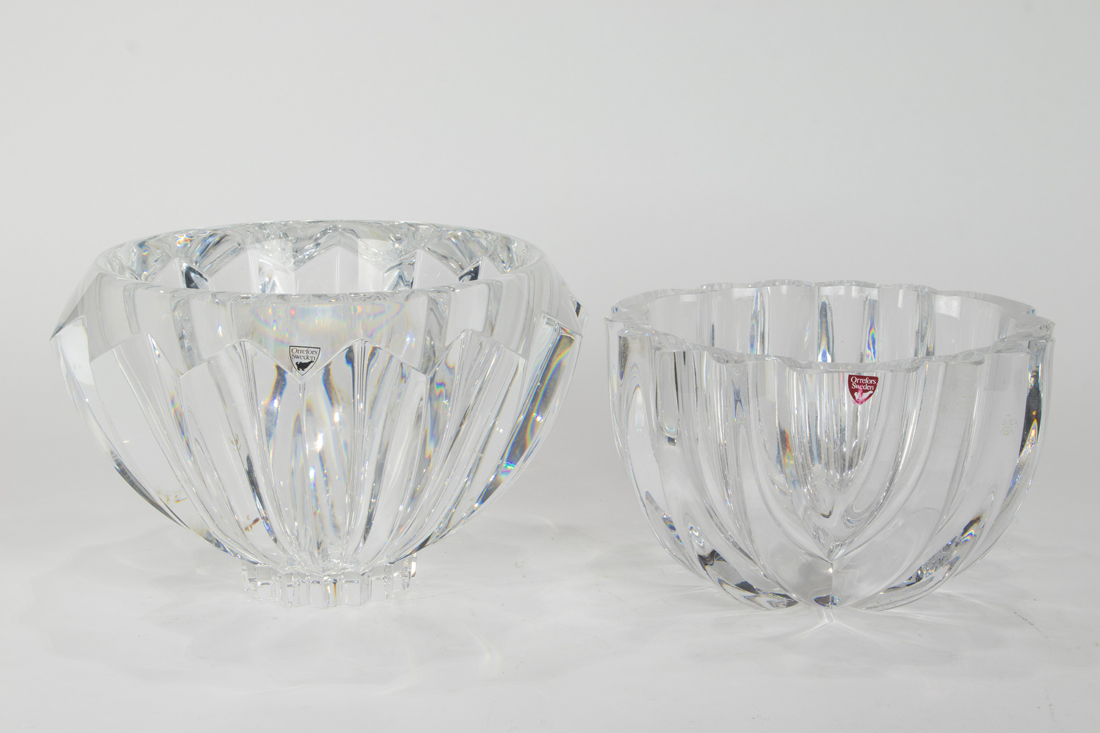 TWO ORREFORS GLASS BOWLS Two Orrefors 3ce3ba