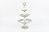 A SEVRES STYLE PORCELAIN THREE-TIER