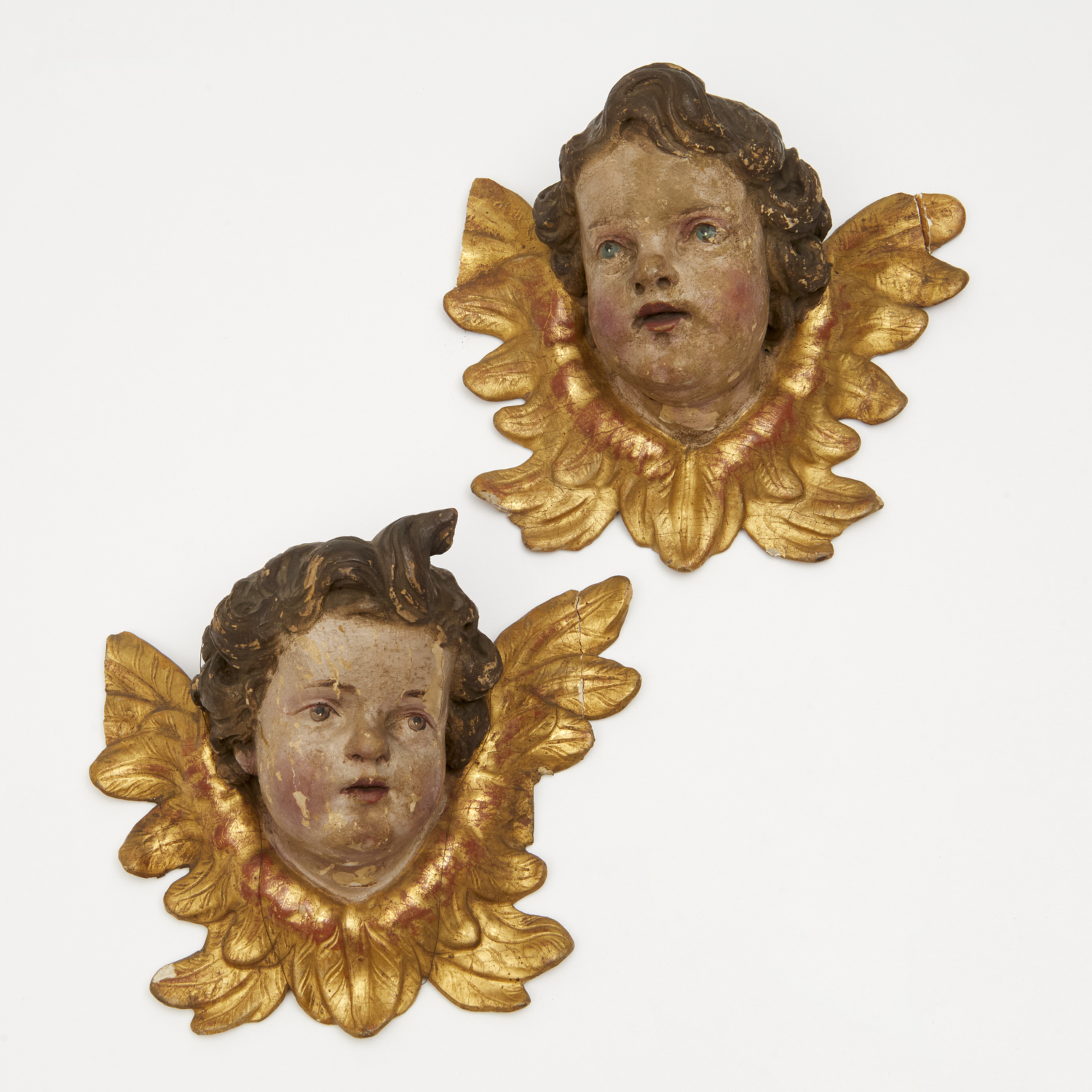 PAIR CONTINENTAL BAROQUE CARVED 3ce52d