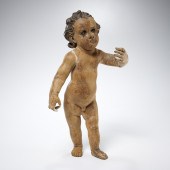 CONTINENTAL CARVED WOOD FIGURE OF THE