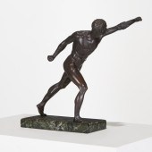GRAND TOUR BRONZE OF THE BORGHESE GLADIATOR