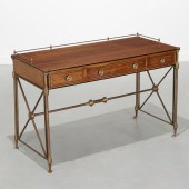DIRECTOIRE STYLE BRASS MOUNTED DESK