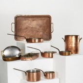 ANTIQUE COPPER COOKWARE COLLECTION,