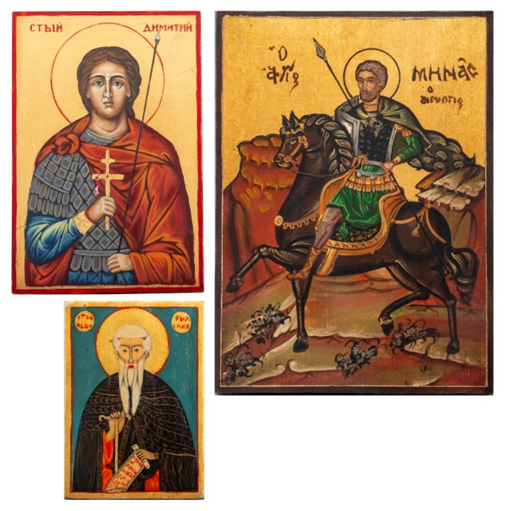 GREEK AND RUSSIAN STYLE ICONS  3ce87f