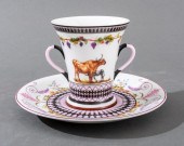 SEVRES STYLE RAMBOUILLET PORCELAIN CUP