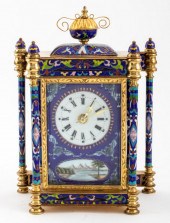 CHINESE EXPORT STYLE CLOISONNE CLOCK