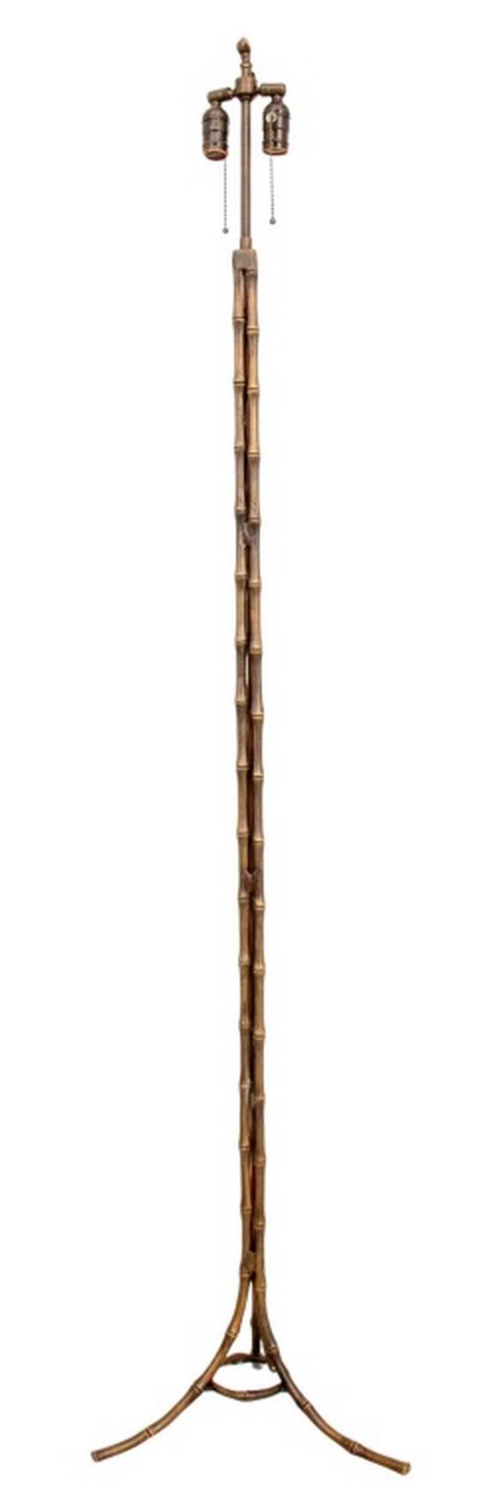 CHINOISERIE BRONZE BAMBOO FORM 3cea69