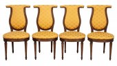 LOUIS XVI STYLE VOYEUSES OR SIDE CHAIRS,