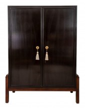CHINOISERIE TWO DOOR ARMOIRE, 21ST C