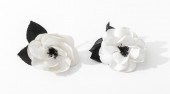 CHANEL CAMELLIA FLOWER BROOCHES, 2 Two