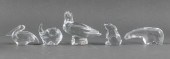 BACCARAT ANIMAL CRYSTAL PAPERWEIGHTS,