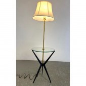 Italian Style Lamp Table. Brass and