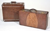 TWO 1930'S SUITCASES, 1 BY WHEARY