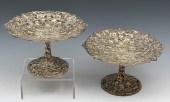 PAIR OF FINE SILVERPLATE ON BRONZE