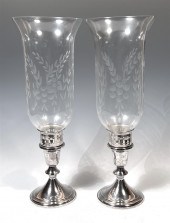 TOWLE STERLING SILVER CANDLESTICKS,
