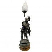 ANTIQUE FRENCH SPELTER SCULPTURE