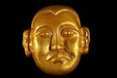 A RARE AND FINE GILT-BRONZE 'CHARACTER'
