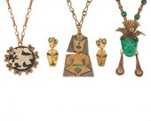 A GROUP OF MEXICAN JEWELRY INCLUDING