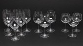 9 RIEDEL WINE GLASSES & 3 TIFFANY