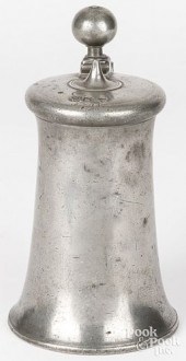 GERMAN PEWTER FLAGON, DATED 1704,