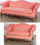 CHIPPENDALE STYLE SOFA AND LOVE