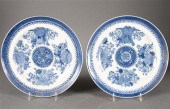 Pair of Chinese Export Blue Fitzhugh