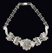 Hector Aguilar silver Maguey necklace,