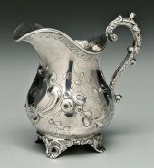 Charleston coin silver pitcher,