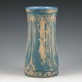 Monmouth Pottery vase with blue