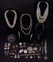 LOT OF STERLING JEWELRY ETC: Mexican