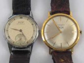 An 18 ct. gold gent's wrist watch