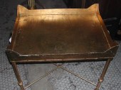 Gilt Metal Tray Table,  of neoclassical